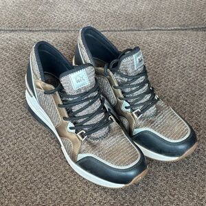 Michael Kors Women’s Black and Gold Sneakers